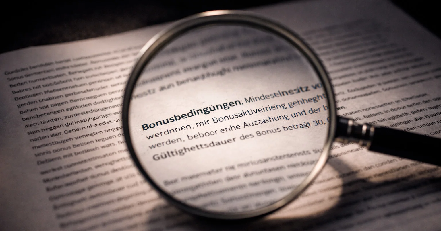 Warnzeichen bei unseriösen Bonusangeboten