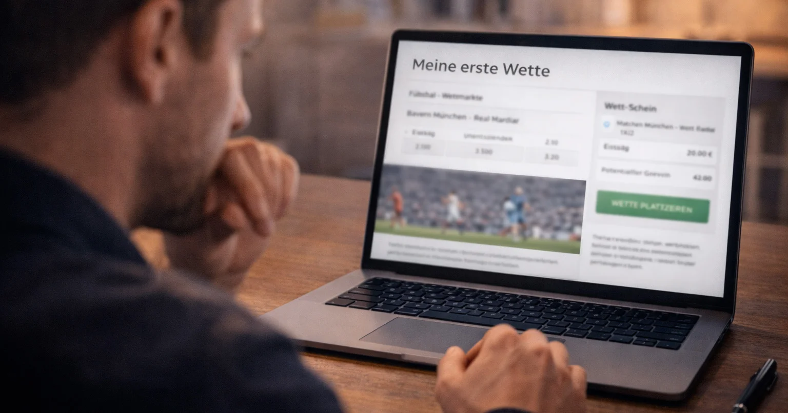 Die erste Sportwette platzieren